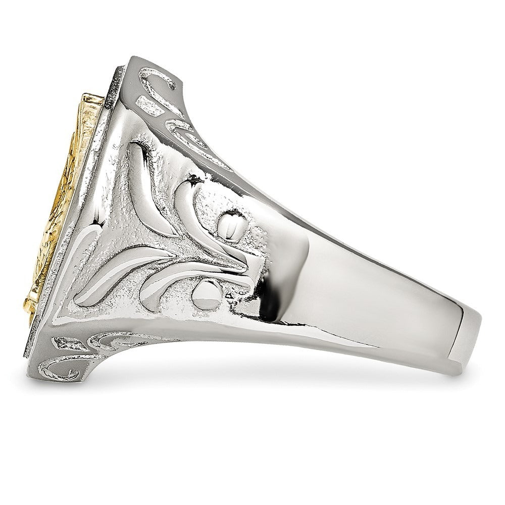 Men’s Eagle Ring in Sterling Silver | Gold-Plated Statement Ring